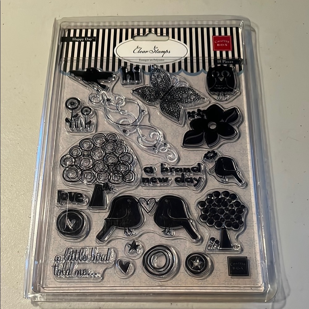 Clear Stamps Craft Set - Black and Clear